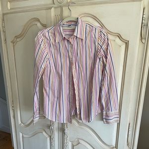 Jcrew multicolored striped slim fit shirt